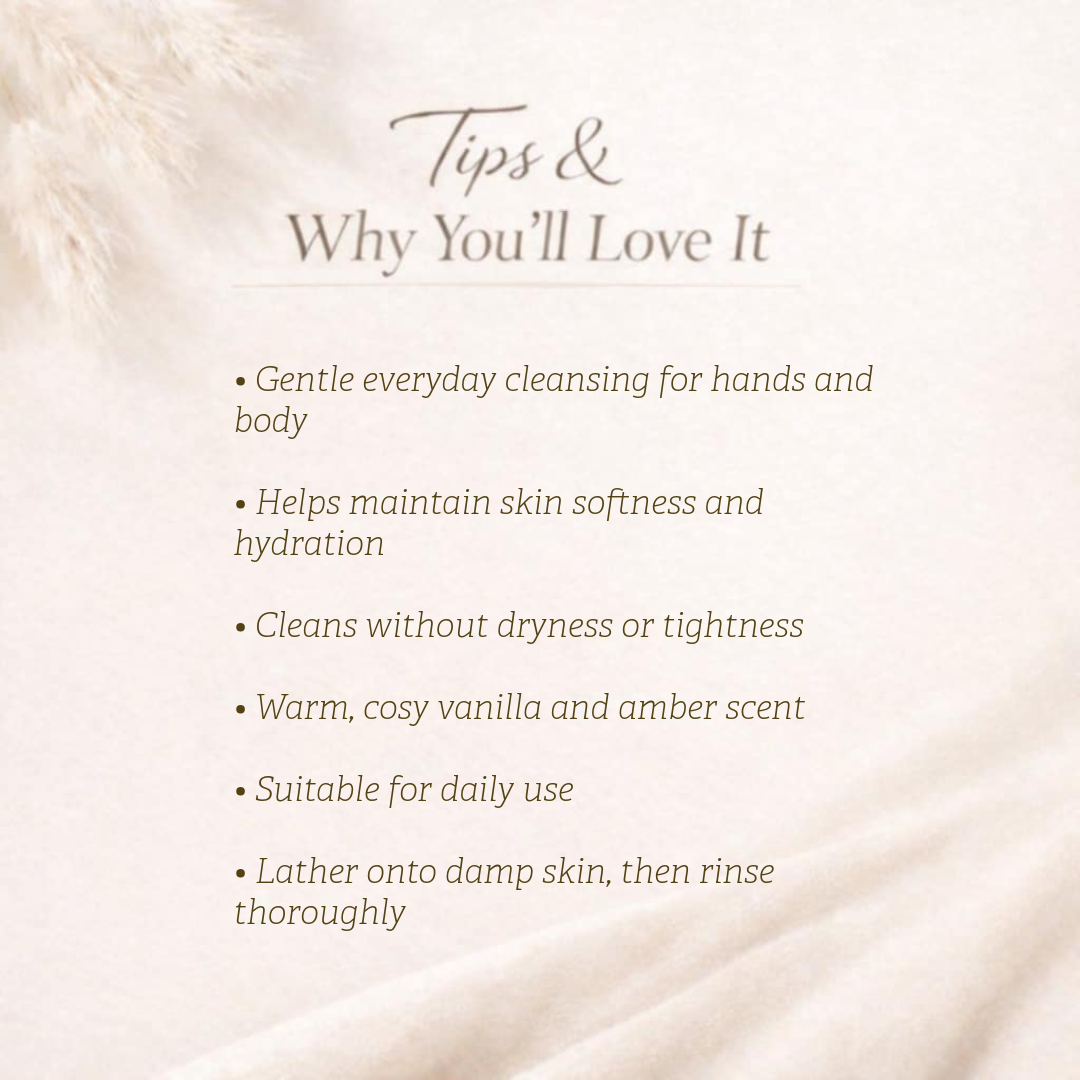 Hand & Body Wash, Patchouli & Amber Vanilla