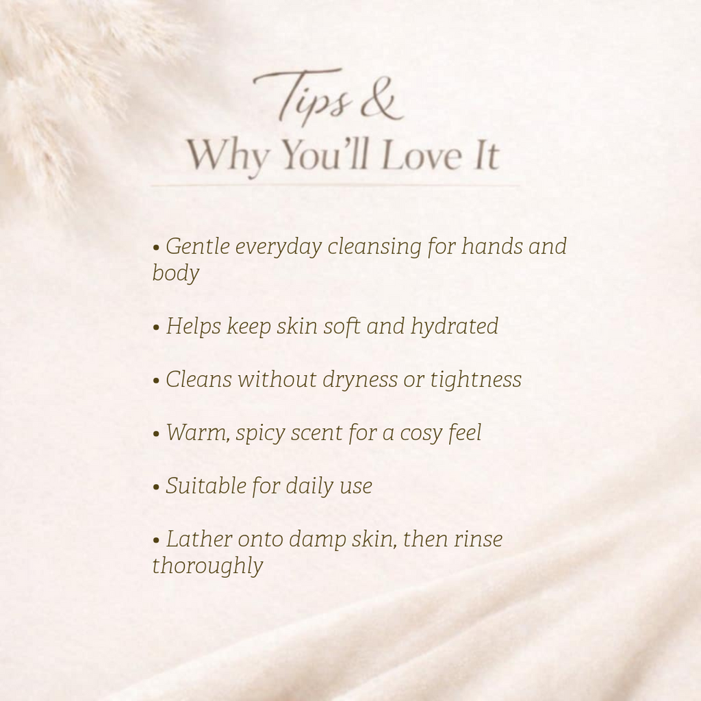 Hand & Body Wash, Ginger & Smoky Cardamom