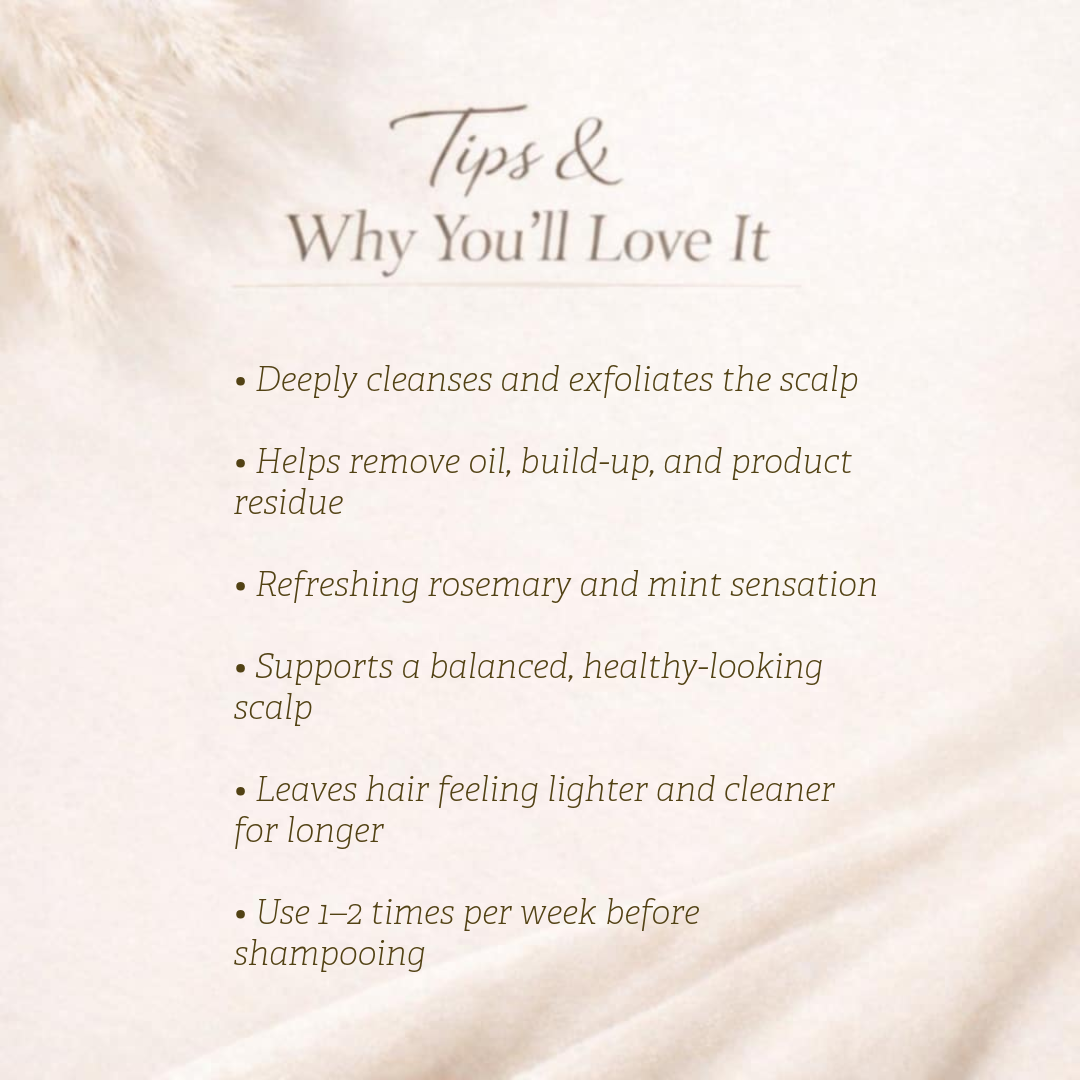 Deep Cleanse Scalp Scrub, Rosemary & Mint