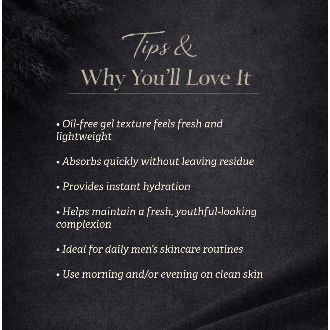 Oil-Free Zinc Face Gel for Men