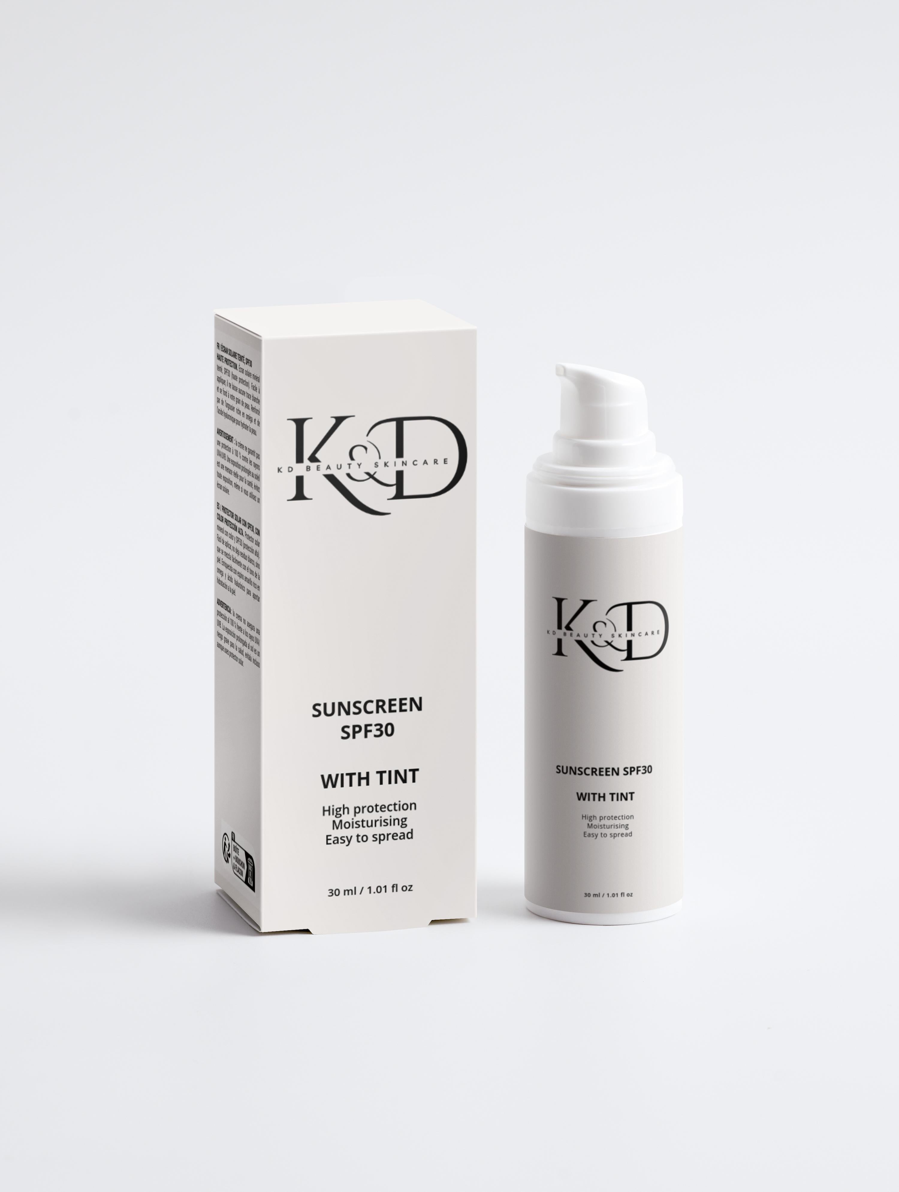 Sunscreen SPF30, with tint